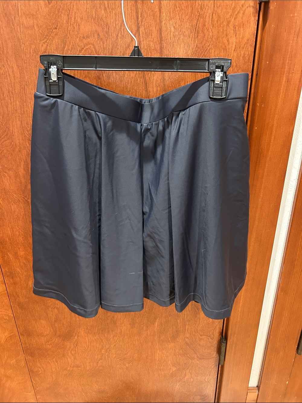 Honey Mark Navy Blue Pleated Skort